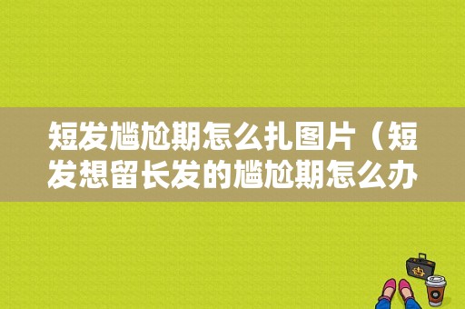 短发尴尬期怎么扎图片（短发想留长发的尴尬期怎么办）