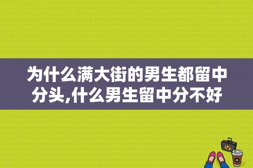 为什么满大街的男生都留中分头,什么男生留中分不好看的发型