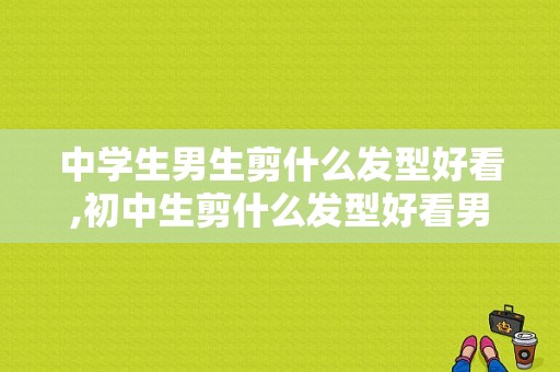 中学生男生剪什么发型好看,初中生剪什么发型好看男生图片