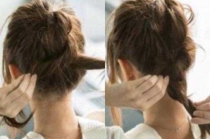 长发怎么弄成丸子头,凌乱蓬松丸子头怎么扎好看