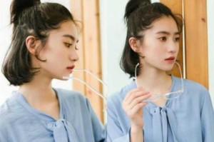 刘海丸子头扎法,有刘海怎么扎丸子头好看