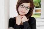 圆眼镜适合什么发型