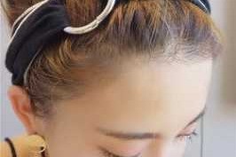 环形松紧发带怎么戴,松紧发带怎么戴上去好看