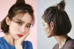 脸大怎么扎丸子头好看,脸大怎么扎半丸子头显脸小