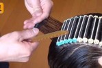 烫头的手法,编织烫教程