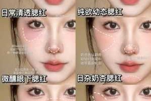 长脸如何画腮红,长脸腮红怎么打图解女生