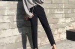 黑色哈伦裤配什么上衣女（黑色哈伦裤配什么上衣女生）