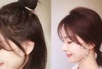 刘海太短怎么扎上去高马尾,刘海短怎么扎上去图解视频