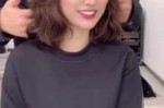 太阳穴凹陷烫什么发型好看,瘦脸烫什么发型好看女