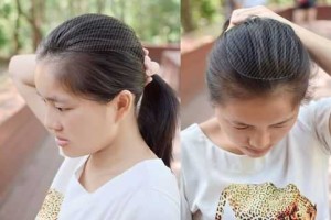发型店的所谓垫根是怎么垫,垫发根是什么意思 图片
