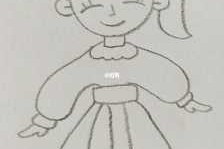 长发女生如何梳头拍证件照,扎马尾的女孩怎么画好看又简单?