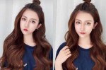 高半丸子头怎么扎,中长发半丸子头怎么梳好看