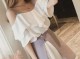 一字肩连衣裙配什么发型,一字肩衣服配什么发型好看