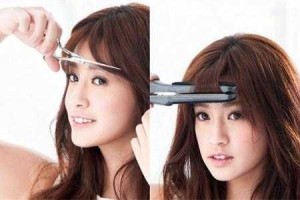 齐刘海长了怎么剪短点好看,齐刘海怎么留长变成八字刘海