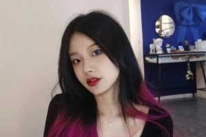 黑发在发尾片染什么颜色好看,黑发染什么发尾好看图片