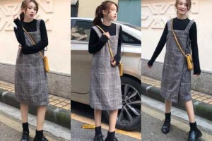 背带裙怎么搭配,秋季背带裙怎么搭配外套
