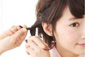 短头发脸大怎么扎好看,脸大短头发怎么扎好看图片