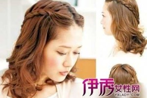 头发扎起来怎么编好看（本人头发是前面两边头发长，后面头发短。怎么才能扎起来，即潮流又好看）