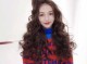 圆脸烫羊毛卷的效果,圆脸长发适合什么卷发女