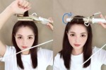 怎么用皮筋卷八字刘海,韩式女生鬓角怎么卷起来