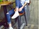 女生穿板鞋怎么搭配好看,板鞋配什么裤子好看女图片