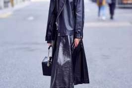 皮夹克内搭穿什么好,女士皮衣里面搭配什么衣服好看