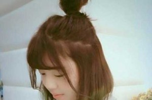 半丸子头刘海怎么弄,半长的刘海怎么弄好看图片