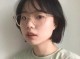 戴眼镜什么发型好看女