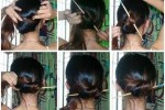 小吃灯条怎么装,头发怎么扎带花环好看图片