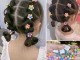 宝宝彩虹头绳怎么扎头发,彩色发绳怎么扎头发视频