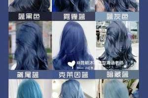 染黑蓝色头发怎么染（亮蓝色染发配方）