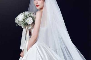 拖尾婚纱配长头纱还是短头纱,短头发结婚怎么盘头发好看