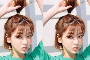 大脸的短发怎样扎起来好看,脸大短发怎么扎显脸小图片