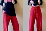 红色裤子配什么颜色的衣服最好看,红色裤配什么上衣图片