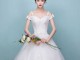 方圆脸适合的婚纱造型,v领婚纱适合什么发型
