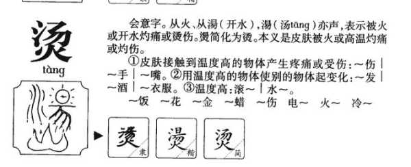烫是什么意思（烫字的读音）