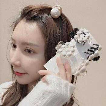手抓发夹怎么戴最好看,小发夹怎么戴好看图片女