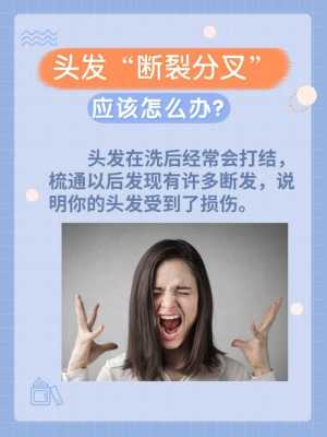 断发严重怎么办（头发分叉断发严重怎么办）