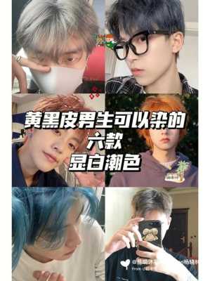 脸白适合染什么色头发,脸白染什么颜色头发好看男生
