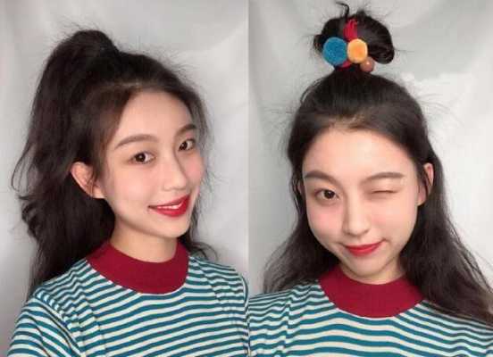 冬天半丸子头怎么扎,半丸子头怎么扎简单好看