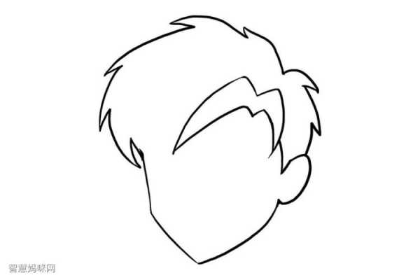 头发怎么画简笔画（男生头发怎么画简笔画）
