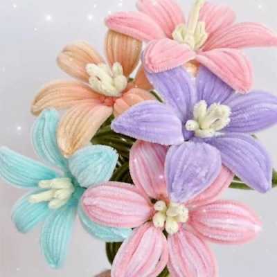 玫瑰花苞的做法,扭扭棒做百合花的花苞怎么做