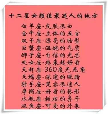 十二星座适合什么发型（12星座长大颜值排名）