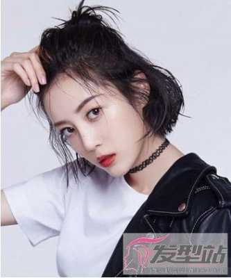 齐脖短发怎么扎（齐脖短发烫发排杠方法）