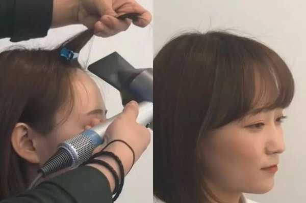 中分怎么吹教程,分头怎么吹出蓬松感