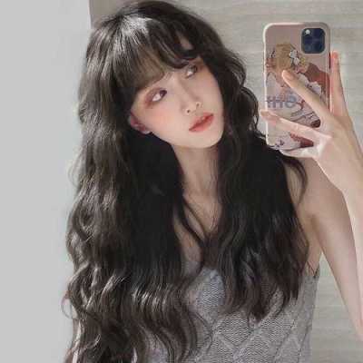 长发刘海怎么吹,怎么吹长发大波浪卷发