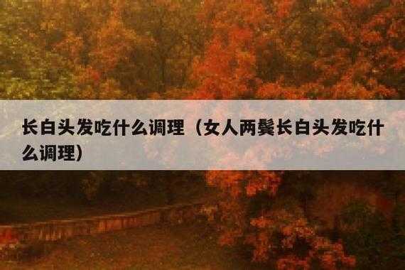 长白头发吃什么调理好（长白头发吃什么调理好头顶长白头发怎么调理）