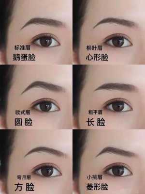 眉形的种类和特点,什么眉型好看图片
