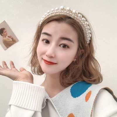 怎样带头箍？~,怎么戴头箍好看