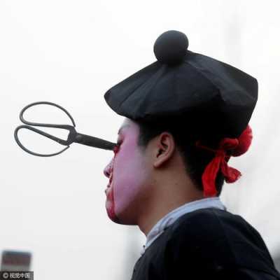 陕西血社火是怎么化妆的,血妆怎么化